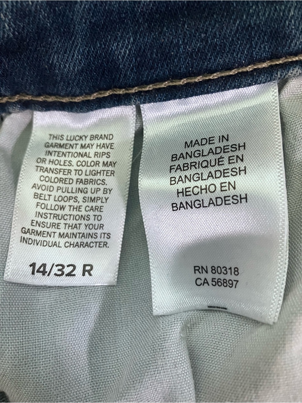 Lucky Brand Sweet Boot Medium Wash Mid Rise Jeans Size 14/32 - Picture 6 of 10